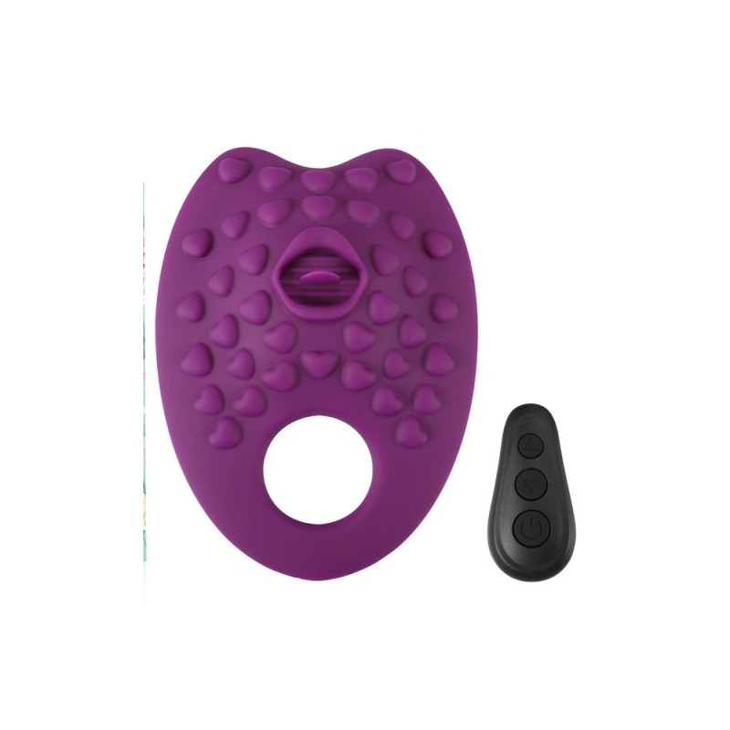 MyPlayToys Coussin vibrant avec langue Grind Ring Violet